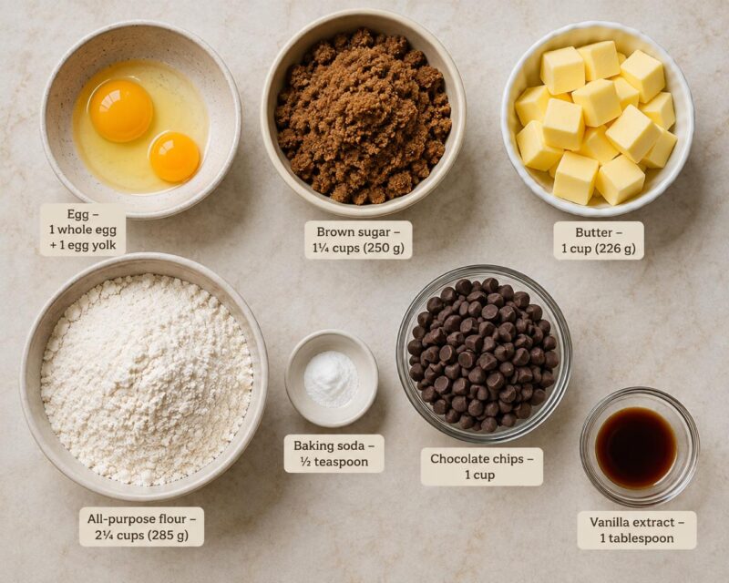 Blondies Ingredients